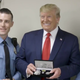 Donald Trump with his law enforcement pals in Dayton, OH.